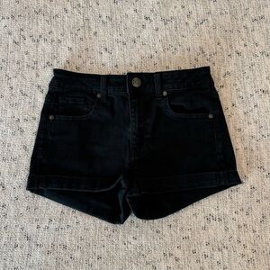 Black American Eagle Hi-Rise Shorties